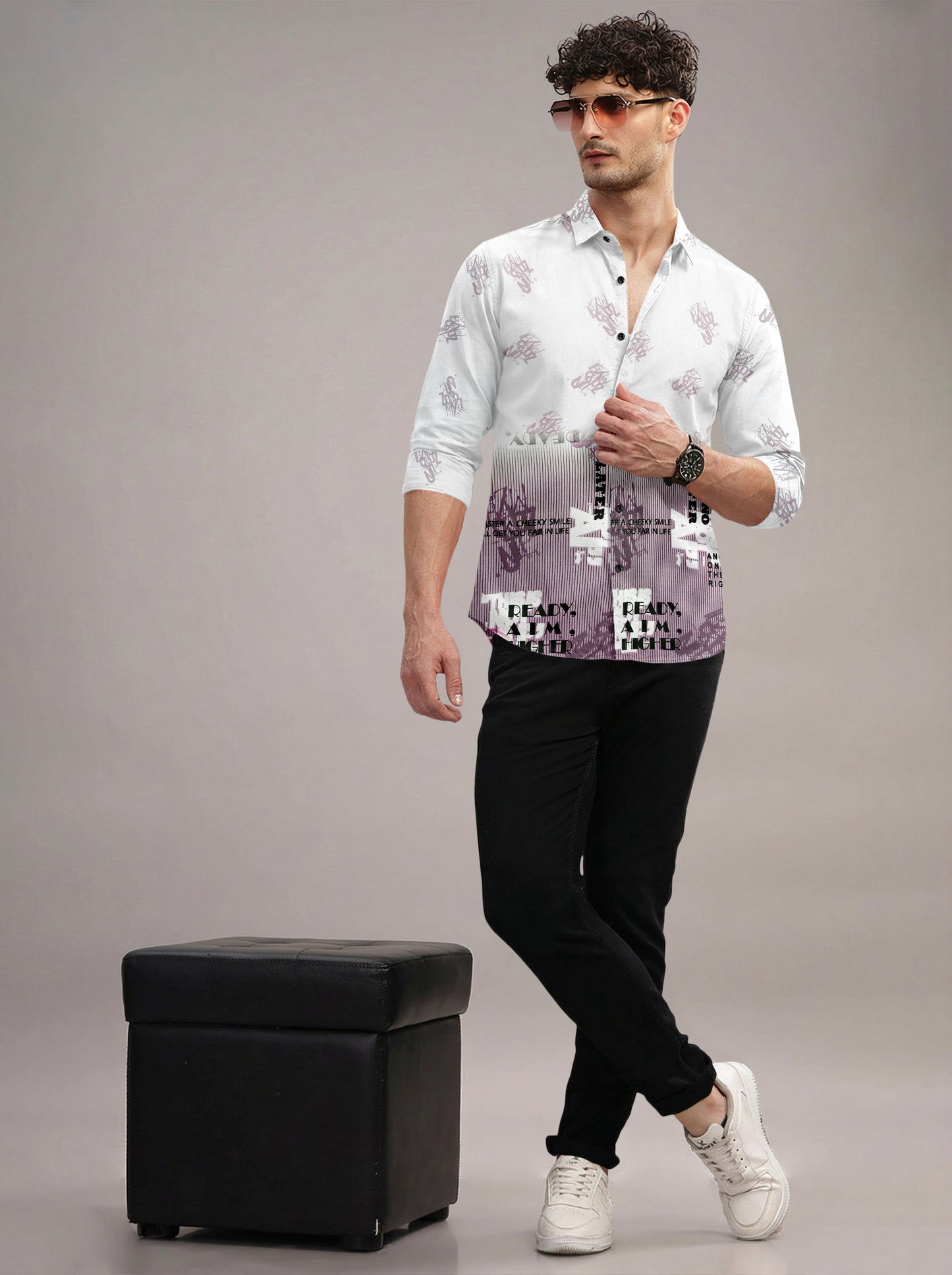 Purple-White One
