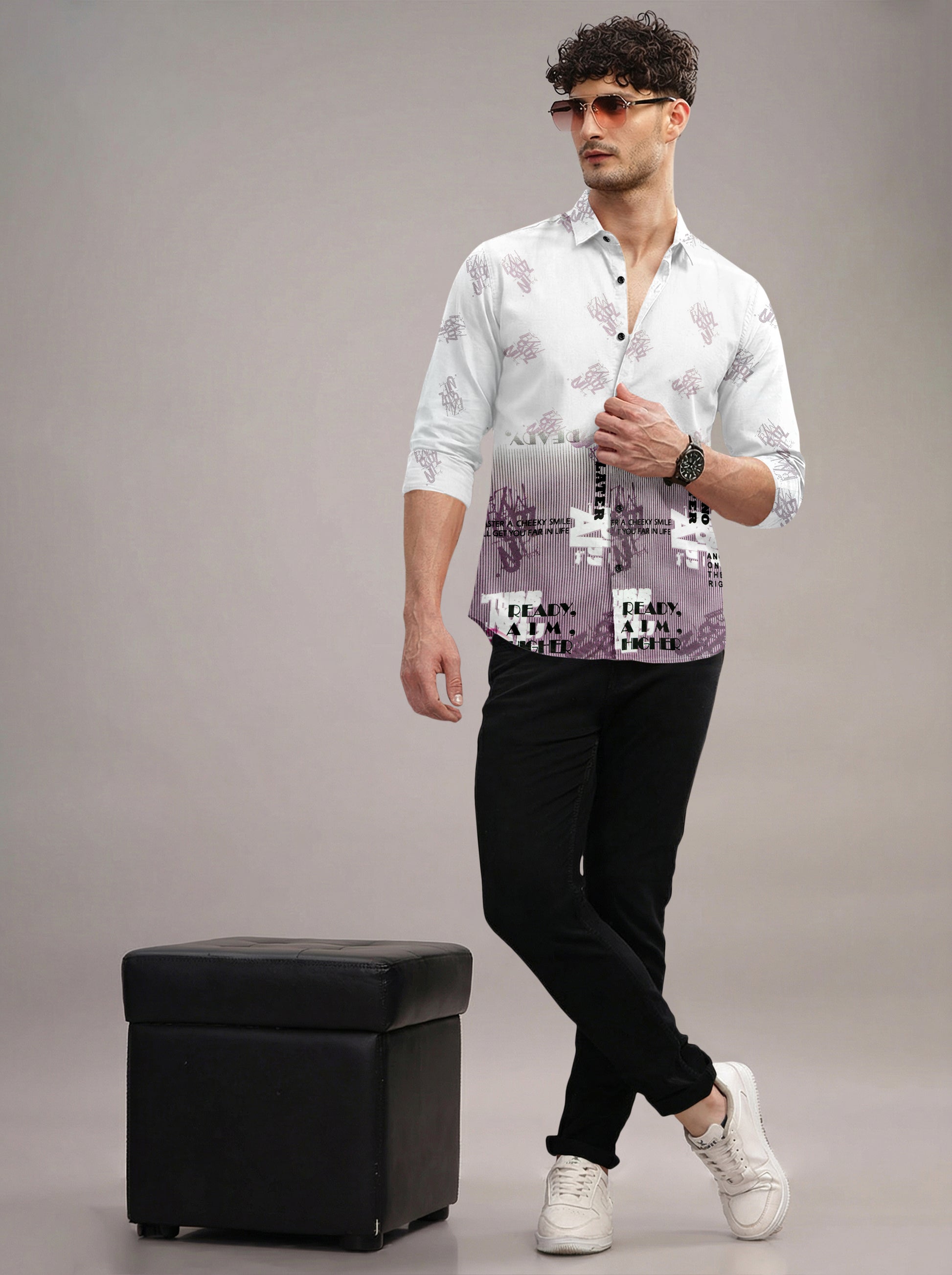 Purple-White One